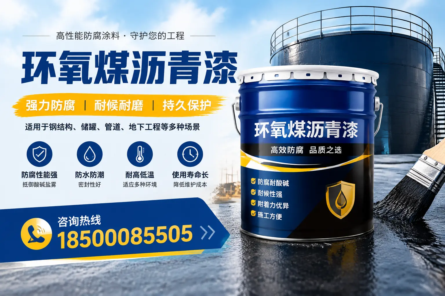 环氧煤沥青漆在工业中的应用,黔南企业的选择